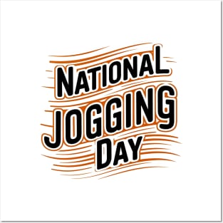 National jogging day gift Posters and Art